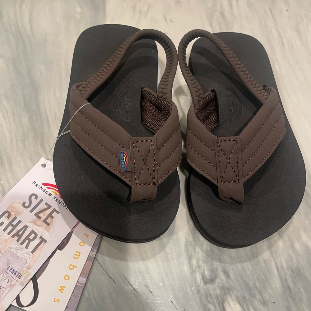 NWT Toddler Rainbow Brand flip flops